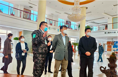 营口市市委副书记、市长姚华明同志一行莅临天元航材调研疫情防控和安全生产工作