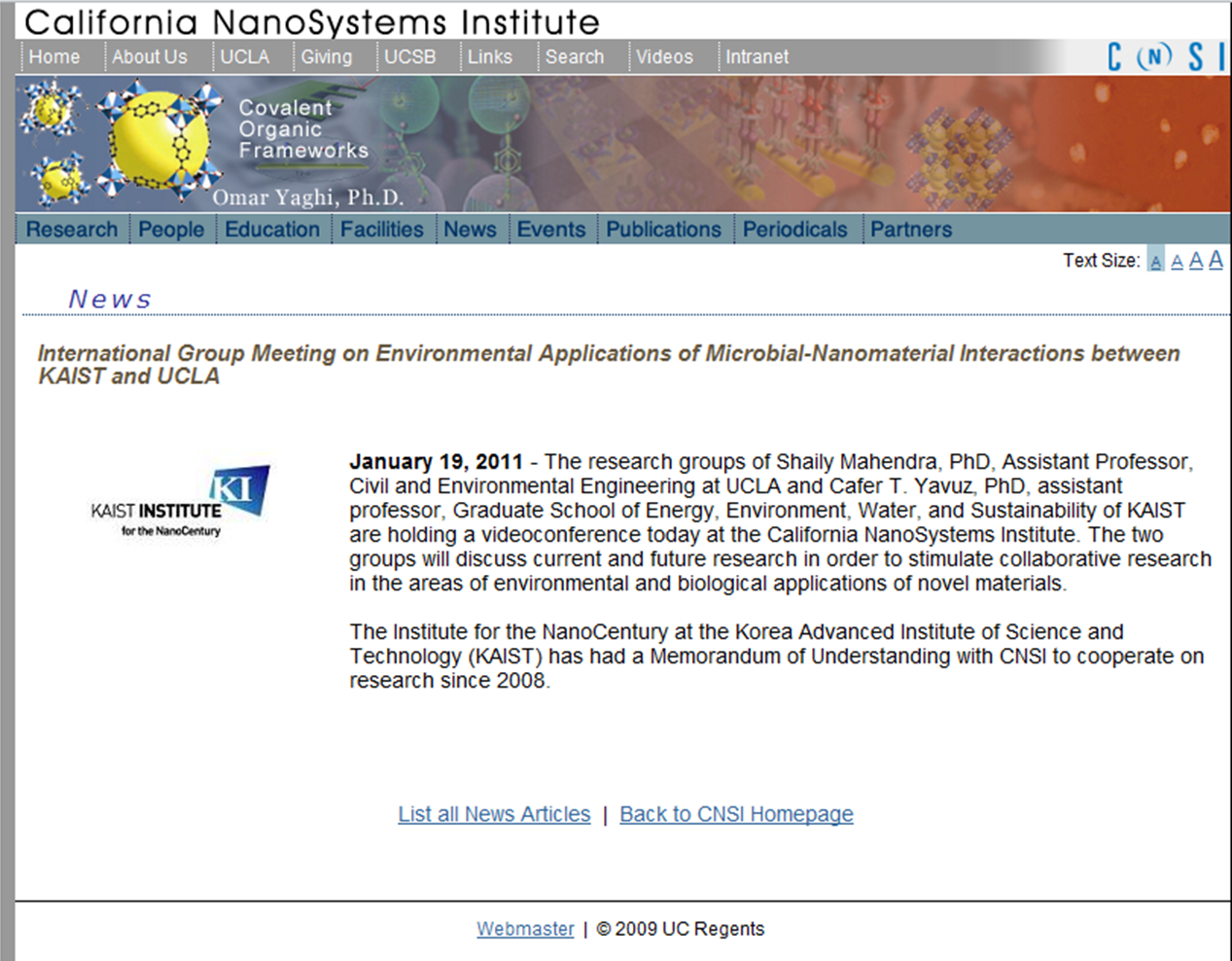 ONE Lab at CNSI News